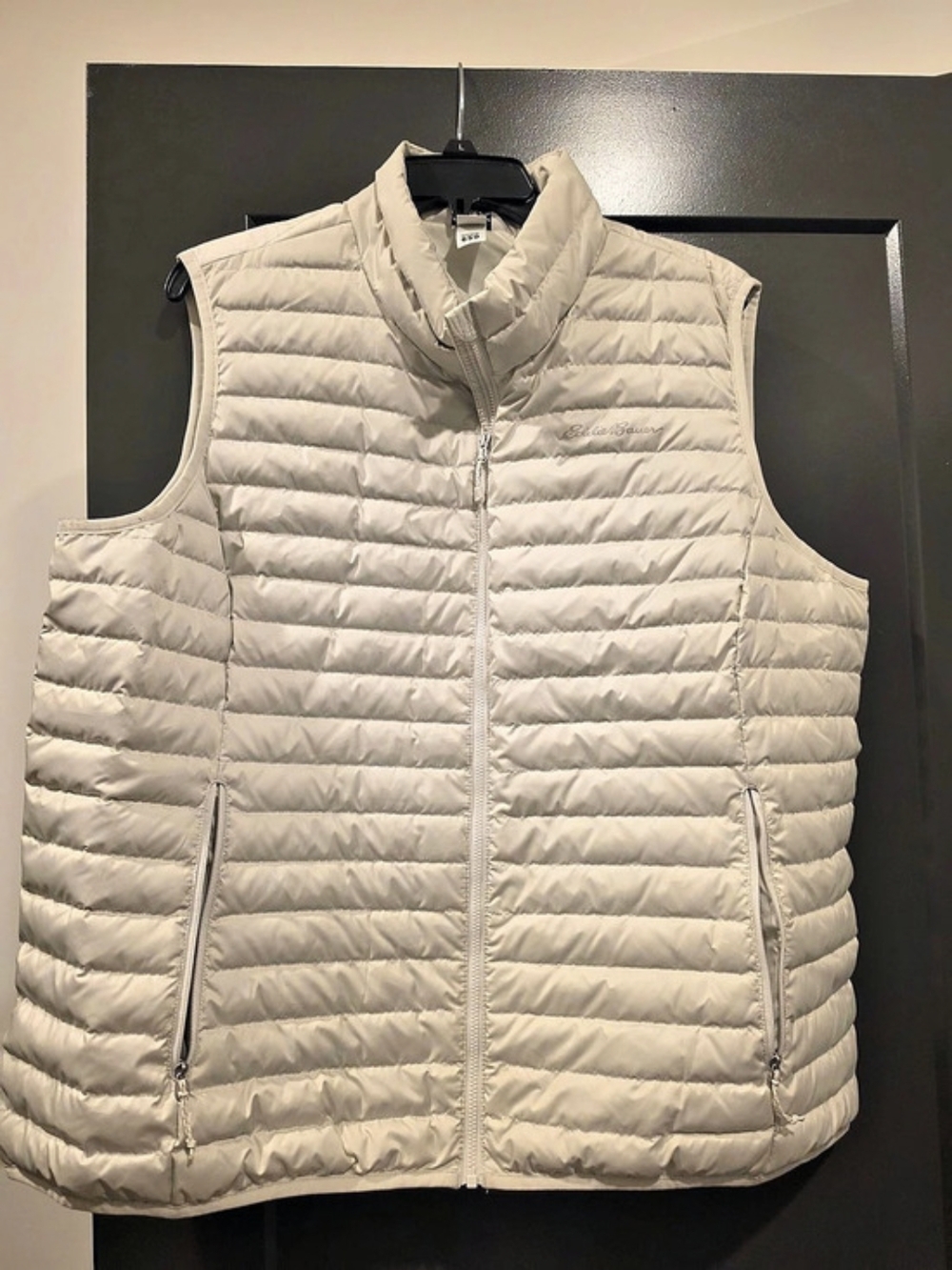 Eddie Bauer Cirruslite Down Vest Puffer Vest Cream 2XL Like New